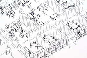 Plan Büroaufteilung