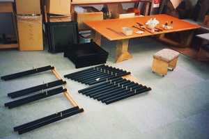 Bauteile eines Tisches